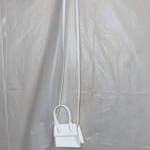 White MINI Crossbody Purse